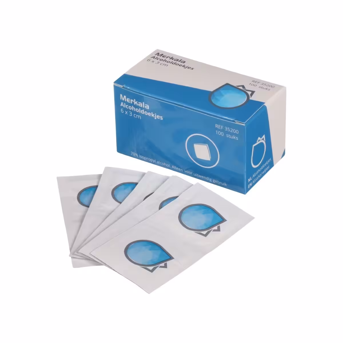 Alcoholdoekjes voor desinfecteren - 10 stuks